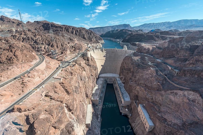 View of Hoover Dam from Mike O'Callaghan-Pat Tillman Memorial Bridge