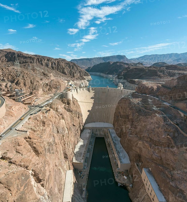 View of Hoover Dam from Mike O'Callaghan-Pat Tillman Memorial Bridge