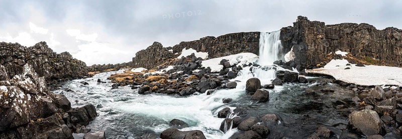 Oxararfoss Waterfall