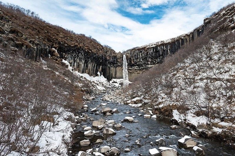 Svartifoss Waterfall