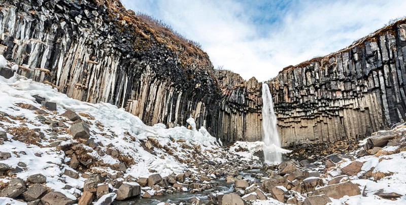 Svartifoss Waterfall