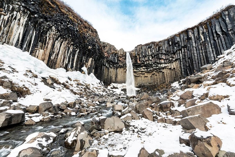 Svartifoss Waterfall