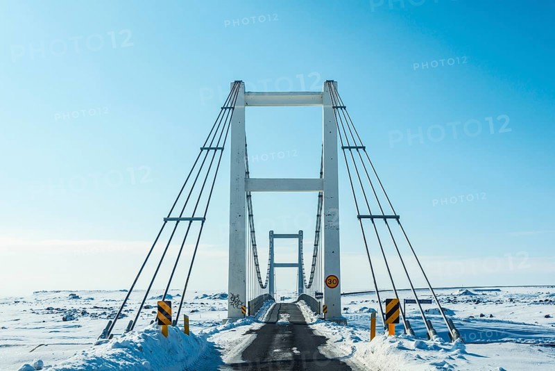 Bridge on the ring road over the river Jokulsa a Breidamerkursandi also Jokulsaabreidhamerkursandi