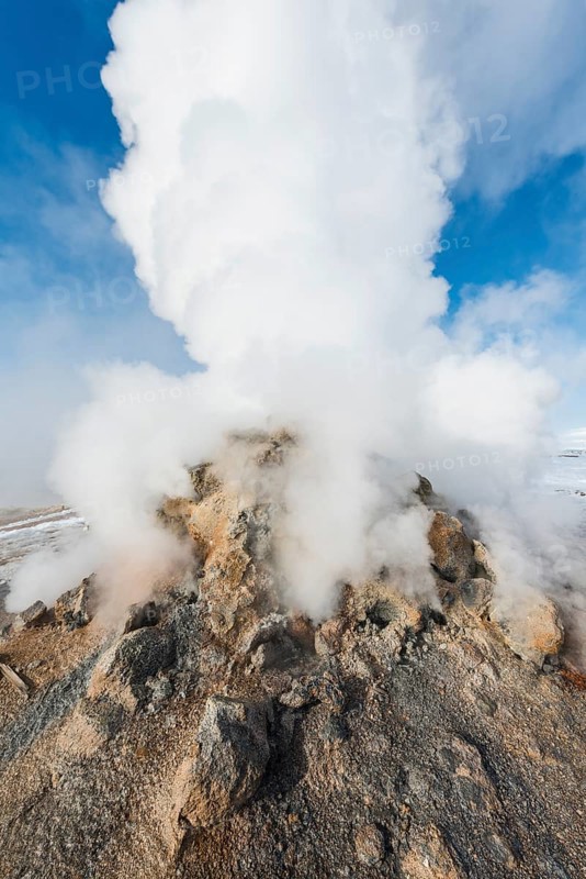 Steaming fumarole