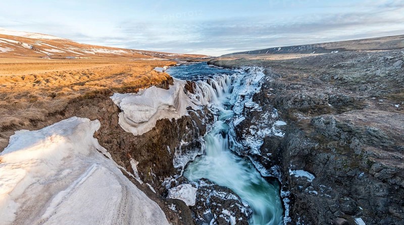 Kolugljufur Waterfall