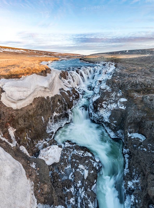Kolugljufur Waterfall