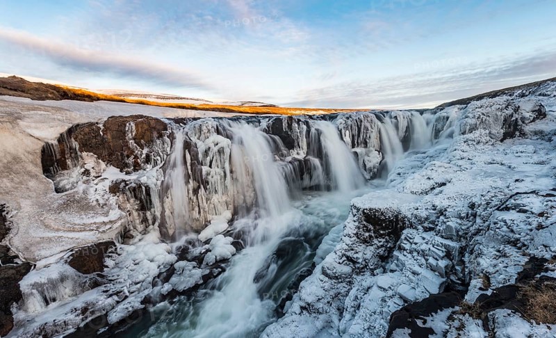 Kolugljufur Waterfall