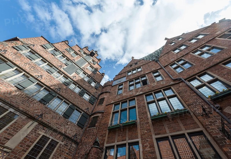 Brick houses in the Bottcherstrasse