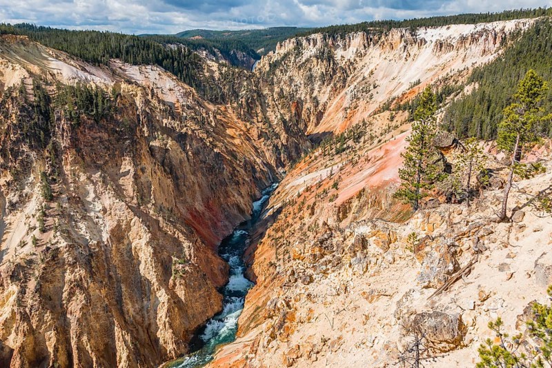 Yellowstone River flows through Gorge