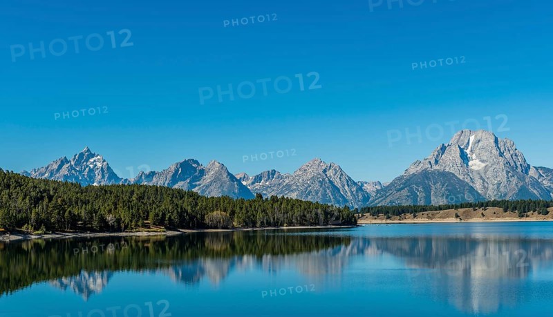 Mountains reflected in the lake