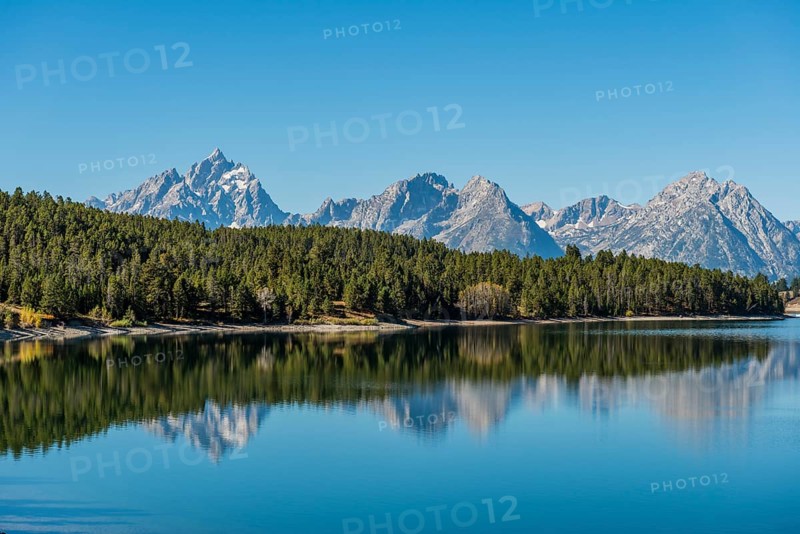 Mountains reflected in the lake