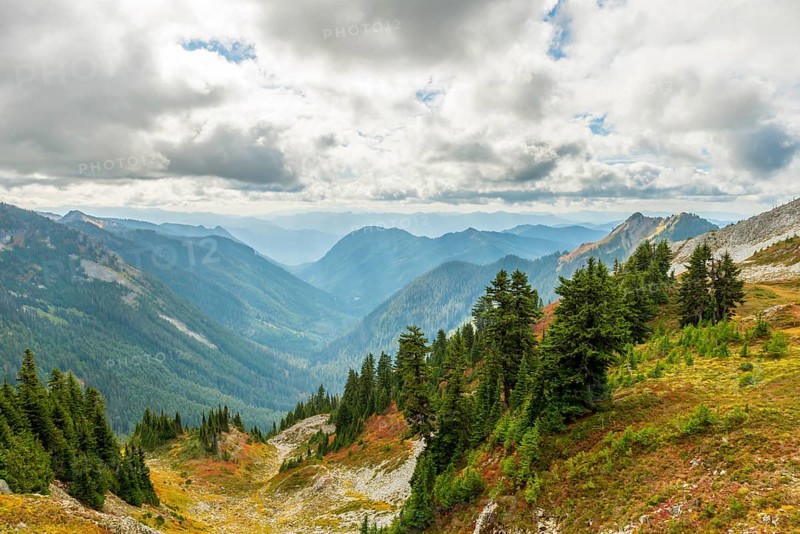 Mountain landscape in autumn