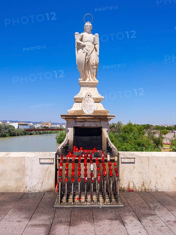 Statue of Saint Rafael on the bridge Puente Romano
