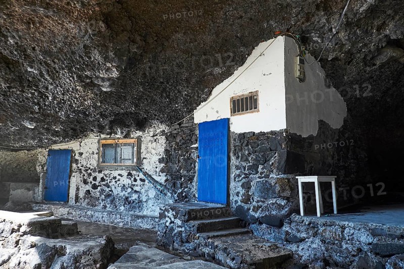 House built in rock