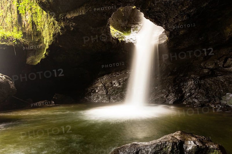 Waterfall in the Cueva del Esplendor