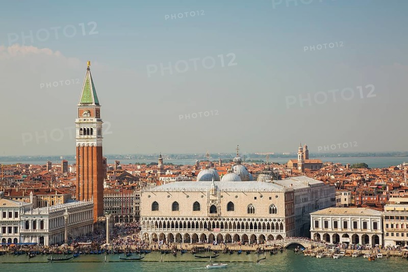 Top view of National Library of St Mark's or Biblioteca Nazionale Marciana