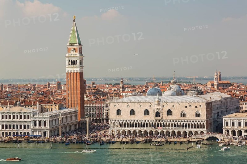 Top view of National Library of St Mark's or Biblioteca Nazionale Marciana
