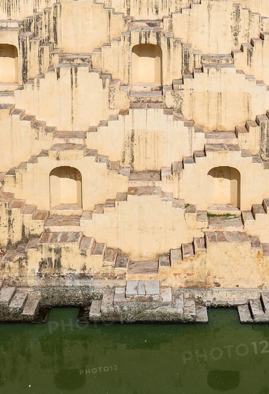 Staircases of Panna Meena ka Kund stepwell