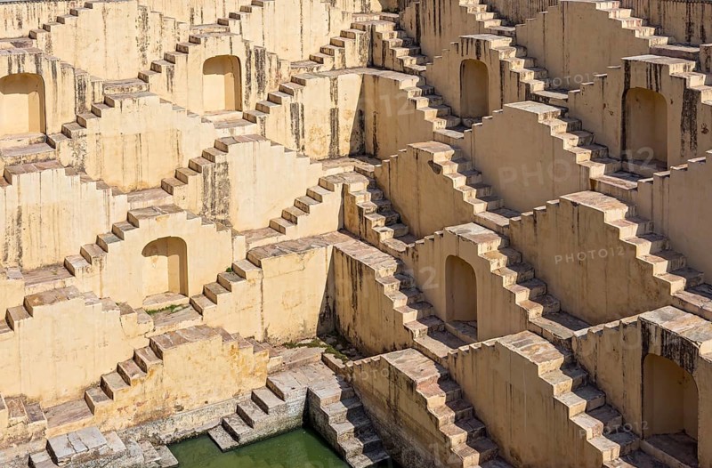 Staircases of Panna Meena ka Kund stepwell