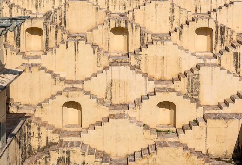 Staircases of Panna Meena ka Kund stepwell