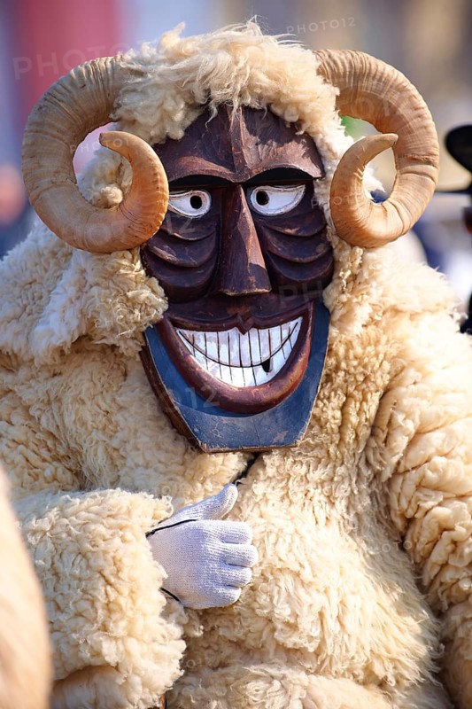 Traditional Buso goat or sheep costume