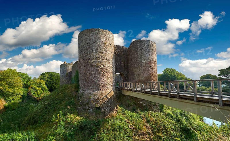The medieval Llantilio Castle