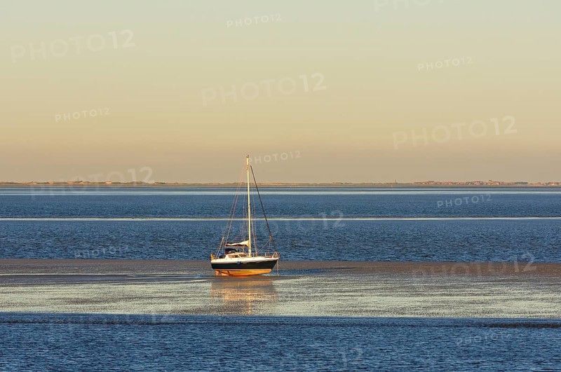 Sailboat in the Wadden Sea
