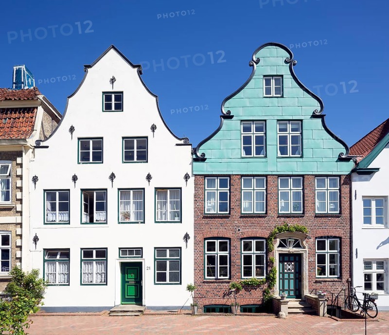Historic town houses at the harbour