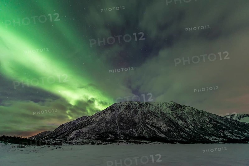 Northern lights or aurora borealis