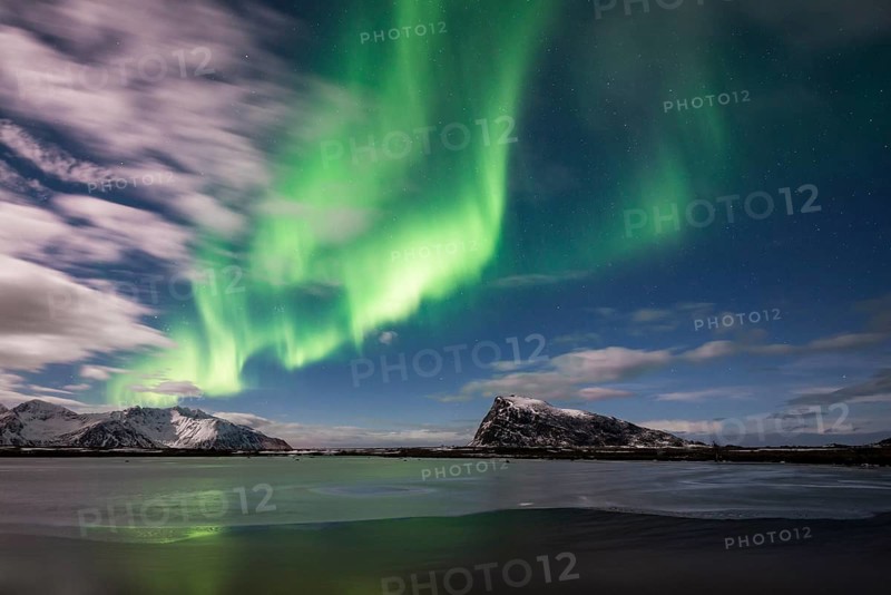 Northern lights or aurora borealis