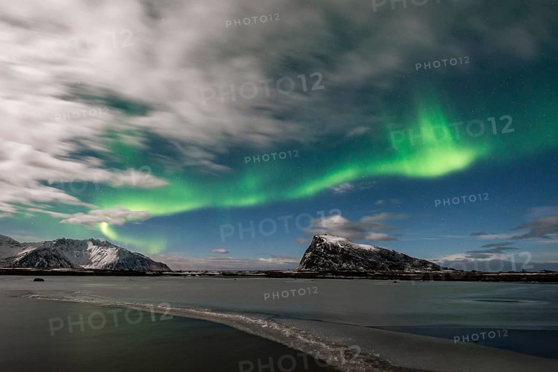 Northern lights or aurora borealis