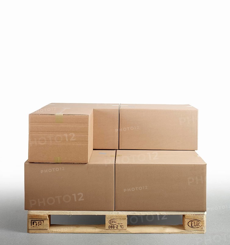Cartons on Euro pallet