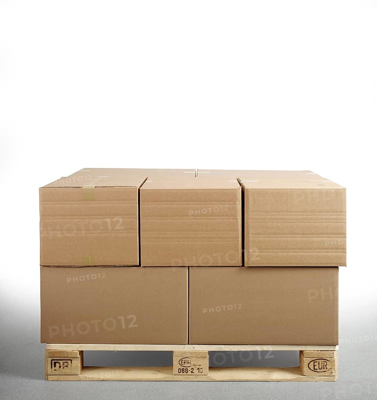 Cartons on Euro pallet
