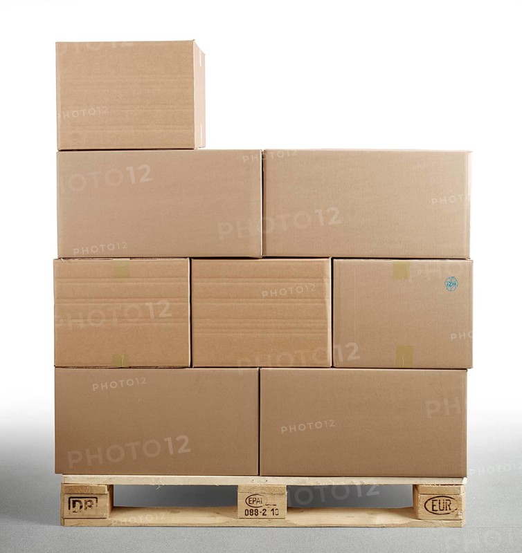 Cartons on Euro pallet