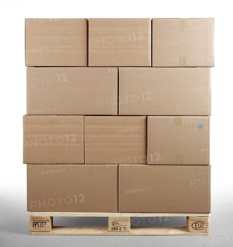 Cartons on Euro pallet