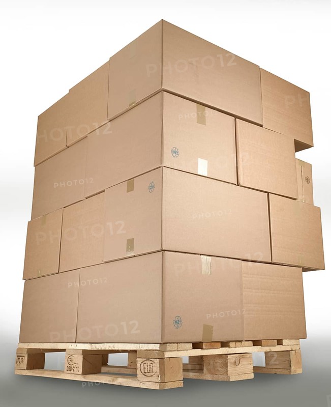 Cartons on Euro pallet