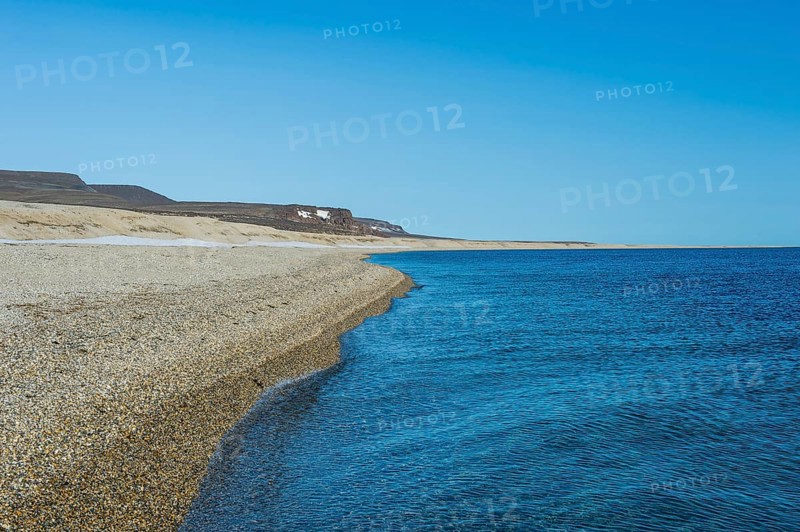 Long deserted beach
