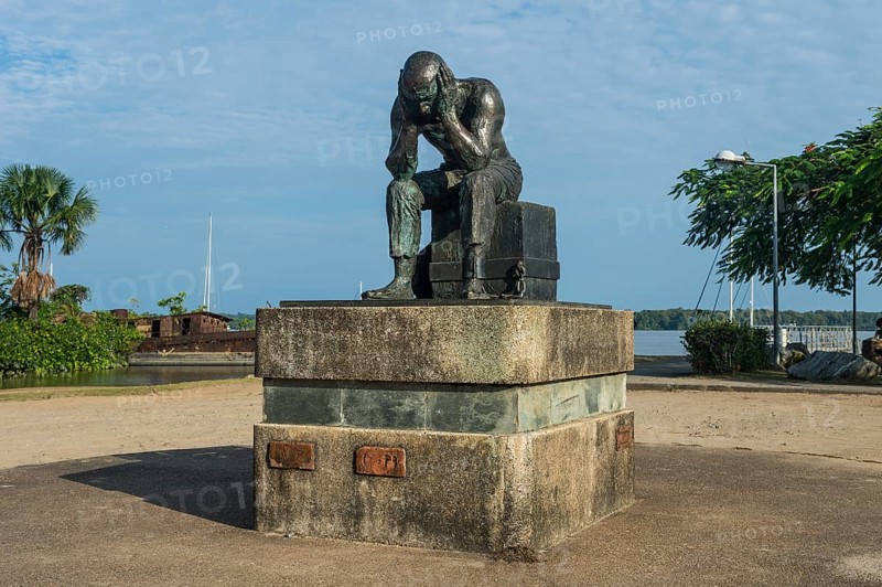 Prisoner monument at the old prison of Saint-Laurent-du-Maroni