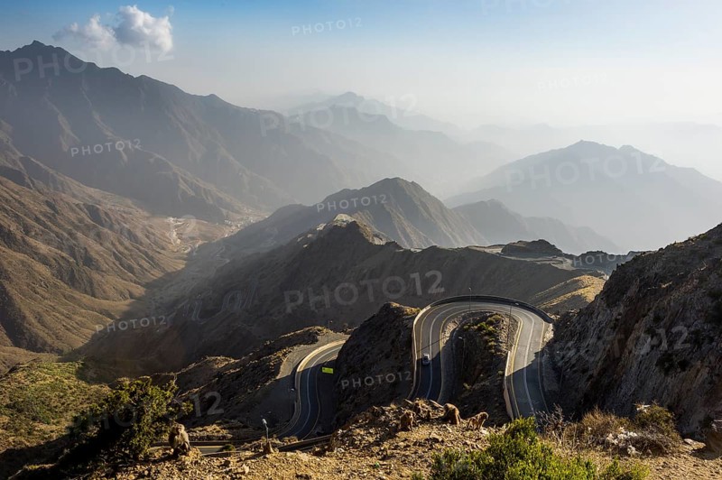 Mountain scenery around Mount Souda