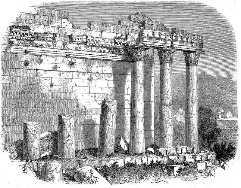 Corinthian capitals in Baalbek