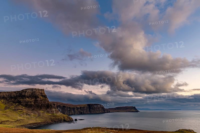 West coast Isle of Sky with North Sea at sunset