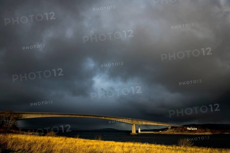 Sky Bridge over the Kyle Akin in dramatic light