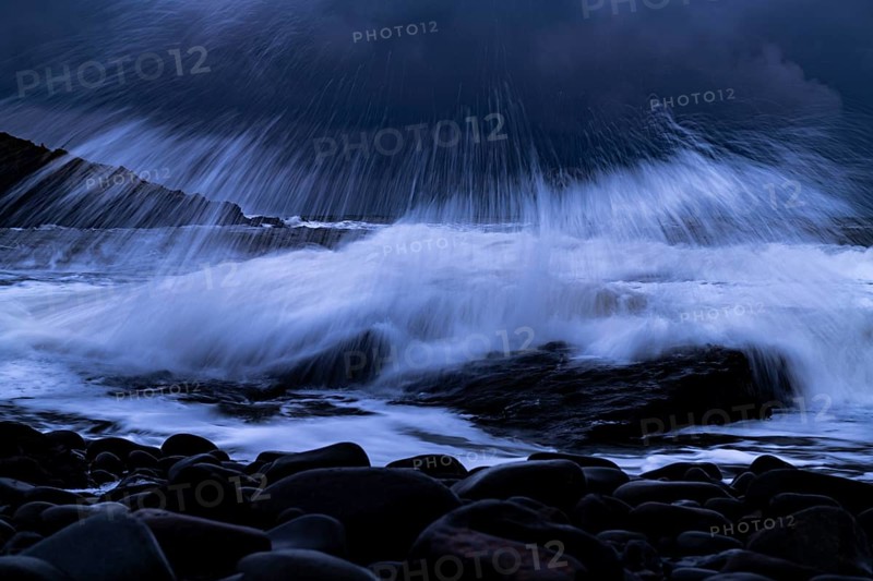 Strong surf on rocky coast