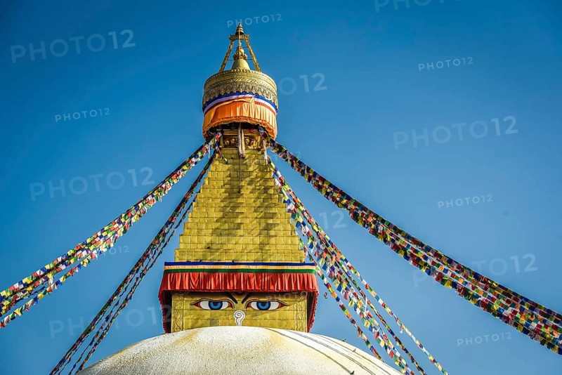 Buddha's Eyes on Boudhanath Stupa