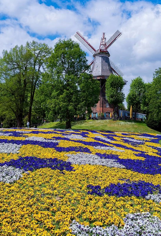 The Am Wall Windmill and ramparts