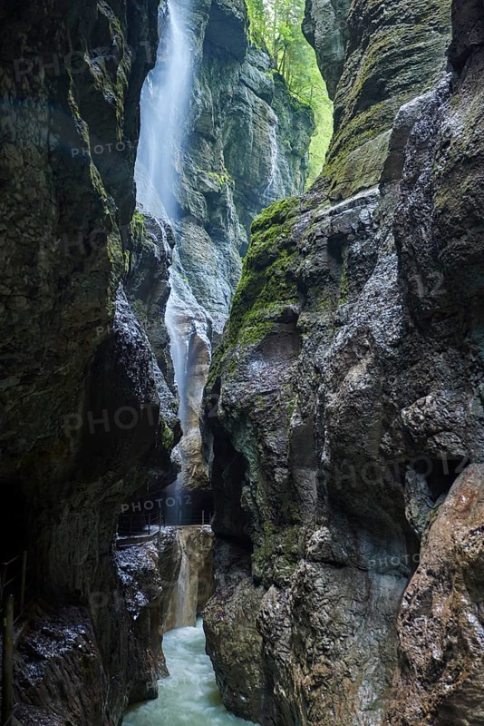 Waterfall in the Partnach Gorge