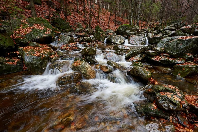 Waterfall in autumn