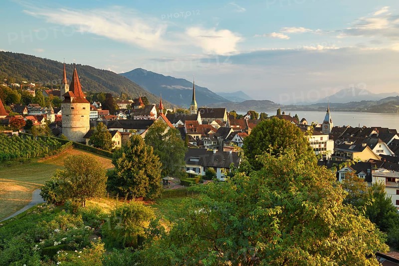 View from rose garden am Guggi to Zytturm