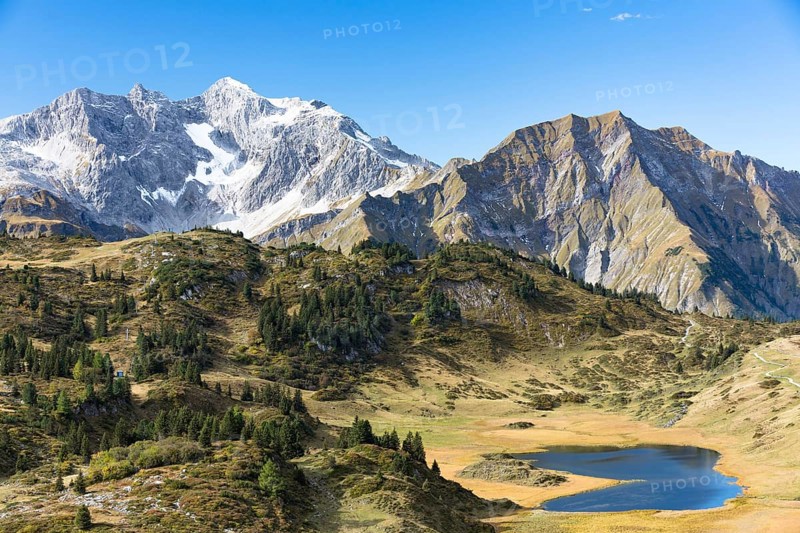 Kalbelesee and Braunarlspitze on Hochtannbergpass