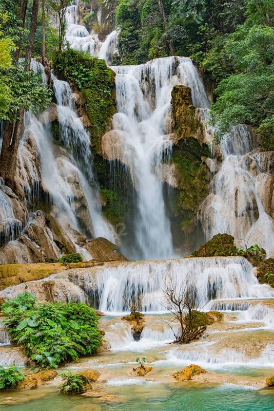 Big Waterfall with cascades